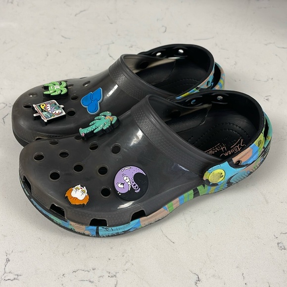 Crocs Steve Harrington Classic Translucent Clogs Size 6 women’s- 4 Men’s - Picture 1 of 16